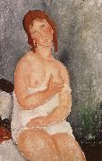 Amedeo Modigliani Red-Haired young woman in chemise